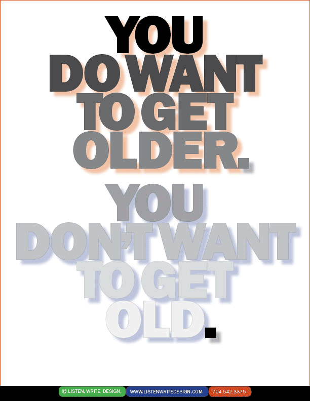 OldOlder typography mini-poster
