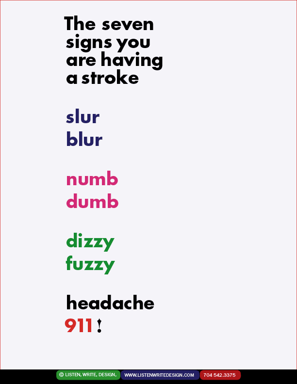 stroke typography mini-poster