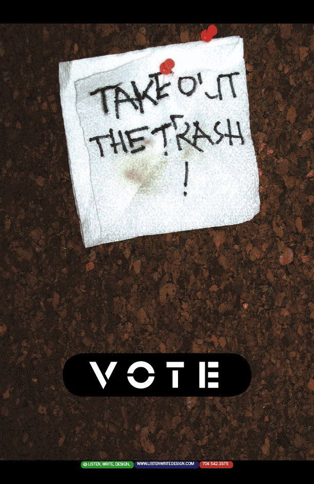 vote typography mini-poster