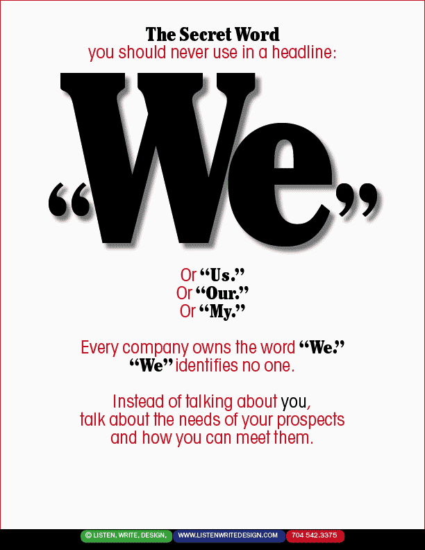 We typography mini-poster