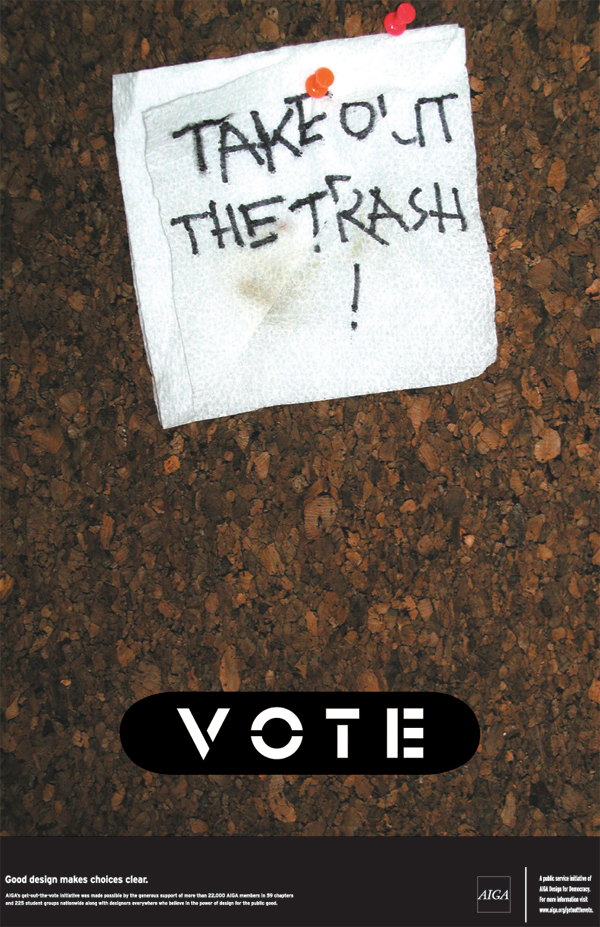 aiga get out the vote poster