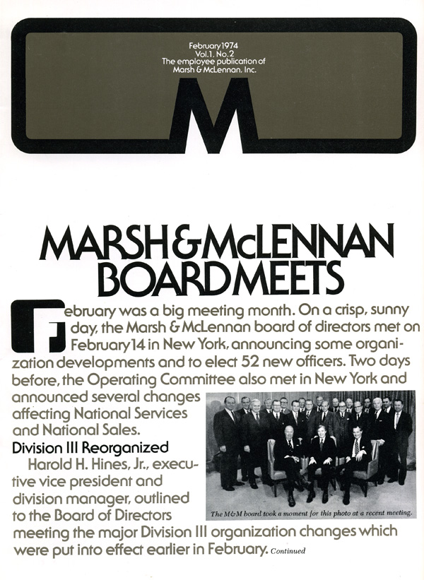 marsh & mclennan corporate newsletter